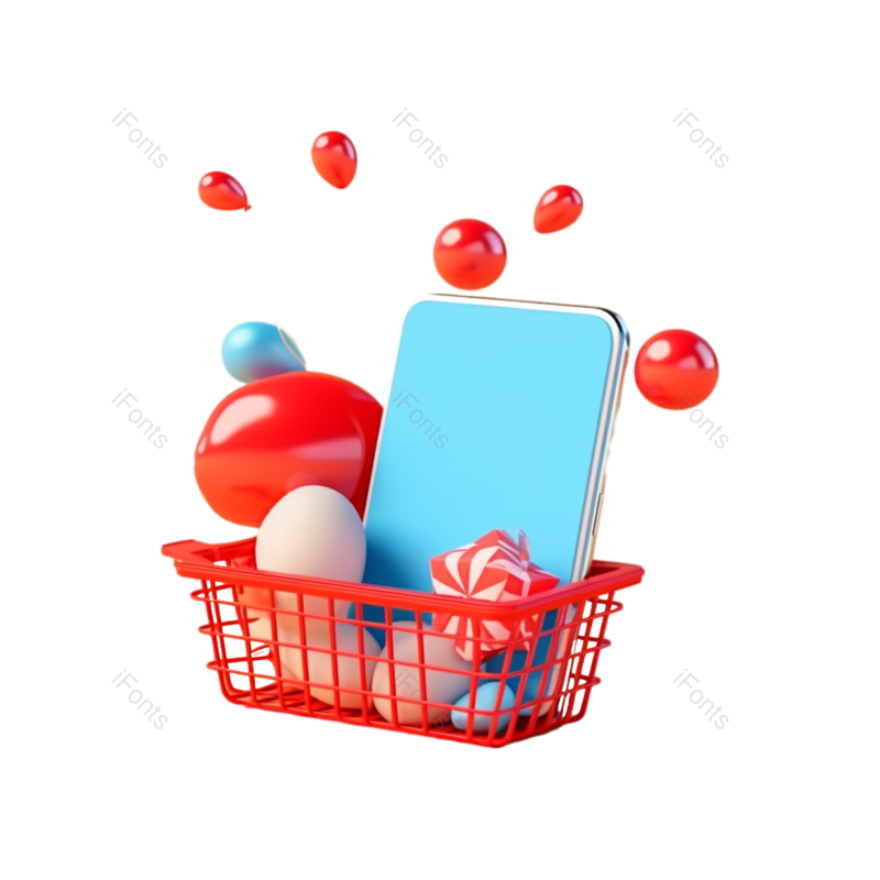 网上购物图片,插画元素,抽象PNG,商店免抠素材